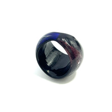 Handmade Glass Acrylic Ring Elegance Eclipse Infinity Band