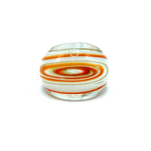 Handmade Glass Acrylic Ring Artisan's Orange Palette Infinity Band
