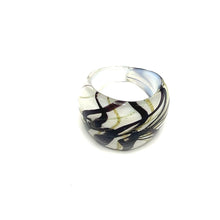 Handmade Glass Acrylic Ring Christmas Harmony Winter Infinity Band