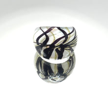 Handmade Glass Acrylic Ring Christmas Harmony Winter Infinity Band