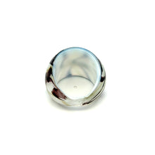 Handmade Glass Acrylic Ring Harmony Christmas Winter Infinity Band