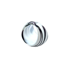 Handmade Glass Acrylic Ring Plum White Harmony Infinity Band
