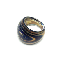 Handmade Glass Acrylic Ring Colourful Circlet Radiant Infinity Band