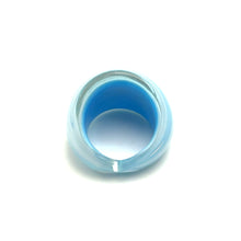 Handmade Glass Acrylic Ring Ocean's Breeze Elegance Infinity Band