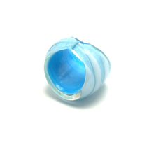 Handmade Glass Acrylic Ring Ocean's Breeze Elegance Infinity Band