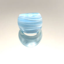 Handmade Glass Acrylic Ring Ocean's Breeze Elegance Infinity Band