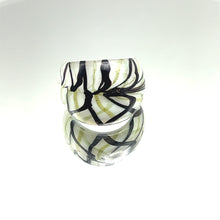 Handmade Glass Acrylic Ring Winter Christmas's Harmony Infinity Band