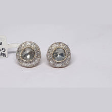14K Yellow Gold Diamond Polki Earrings – Lightweight Design with Timeless Indian Character