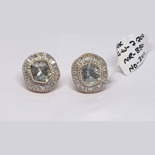 14K Yellow Gold Diamond Polki Earrings – Subtle Elegance Reflecting Mughal Craft Influence