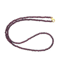 Natural Handmade Necklace Garnet Gemstone Birthstone Beaded Jewelry