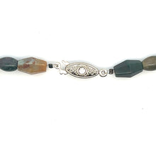 Natural Jasper and Butterfly Jade Smooth Gemstone Necklace