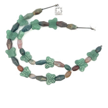 Natural Jasper & Butterfly Jade Earthy Gemstone Handmade Necklace