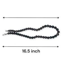 Natural Garnet Plain 8mm Ball Semiprecious Necklace