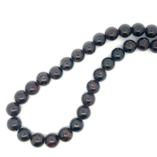 Natural Garnet Plain Ball Semiprecious Necklace