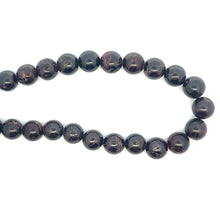 Natural Garnet Plain Ball Semiprecious Necklace