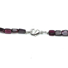 Handmade Natural Garnet Tube Bead 15