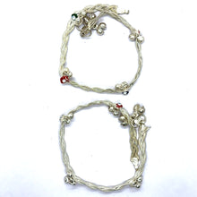Stylish Twisted Style with Charms German Silver Anklet Pair Jewelry