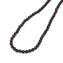 Garnet Natural Handmade Ball Plain Gemstone Beaded 28.8” Necklace Jewelry