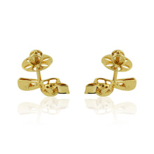 18K Yellow Gold Natural Diamond, Tourmaline & Tsavorite Pendant & Earrings Set | Heart Motif Botanical Jewelry