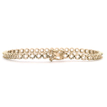 18K Yellow Gold DC Tennis Bracelet Mounting