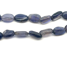 Natural Iolite Plain Mani Gemstone Necklace