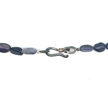 Natural Iolite Plain Mani Gemstone Necklace