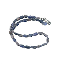 Natural Iolite Plain Mani Gemstone Necklace