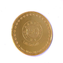 Lord Hanuman 24K Gold Plated Swiss Coin – Protective Talisman of Strength, Courage & Divine Power