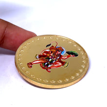 Lord Hanuman 24K Gold Plated Swiss Coin – Protective Talisman of Strength, Courage & Divine Power