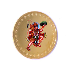 Lord Hanuman 24K Gold Plated Swiss Coin – Protective Talisman of Strength, Courage & Divine Power