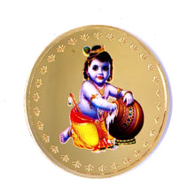 Bal Gopal 24K Gold Plated Swiss Coin – Holy Symbol of Innocence, Love & Spiritual Purity