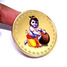 Bal Gopal 24K Gold Plated Swiss Coin – Holy Symbol of Innocence, Love & Spiritual Purity