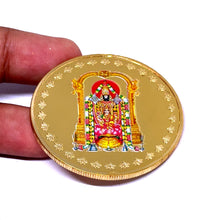 Tirupati Balaji 24K Gold Plated Coin – Divine Venkateswara Swiss Made Token for Prosperity, Protection & Blessings