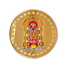 Tirupati Balaji 24K Gold Plated Coin – Divine Venkateswara Swiss Made Token for Prosperity, Protection & Blessings