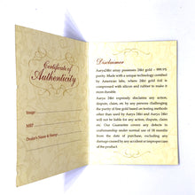 24K Premium Gold Foil Ganesh Card Blessing Gift Protection Blessing Wallet Insert Souvenir
