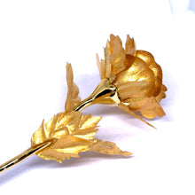 24k Gold Foil Rose Stem Handcrafted Enchanted Unique Gift of Eternal Love Floral