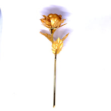 24k Gold Foil Rose Stem Handcrafted Enchanted Unique Gift of Eternal Love Floral