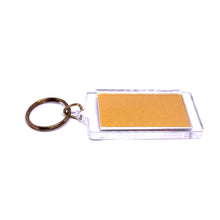 Ganesha 24K Gold Foil Colored Laser Engraved Keychain Auspicious Fortune Religious Gift