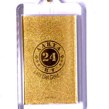 24K Gold Foil Goddess Saraswati Laser Engraved Keychain Divine for Knowledge & Creativity Gift