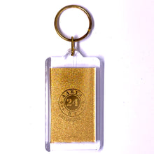 24K Gold Foil Goddess Saraswati Laser Engraved Keychain Divine for Knowledge & Creativity Gift