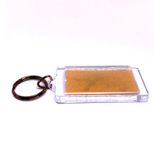 Goddess Saraswati Double-Sided 24K Gold Foil Keychain Engraved Wisdom & Spiritual Gift