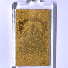 Tirupati Balaji 24K Gold Foil Keychain Gift A Divine Power of Prosperity, Protection & Divine Grace