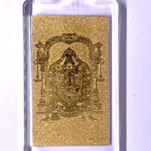 Balaji Double-Sided Keychain Laser Engraved 24K Gold Foil Blessing for Faith & Wealth Gift