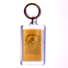 Balaji Double-Sided Keychain Laser Engraved 24K Gold Foil Blessing for Faith & Wealth Gift