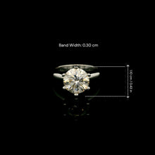 9K White Gold Engagement Round Solitaire Ring | Channel-Set Band | Classic Cathedral Bridal Design - Ring