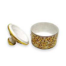 24K Gold Marble Handcrafted Set of 2 Jar Condiment Tray