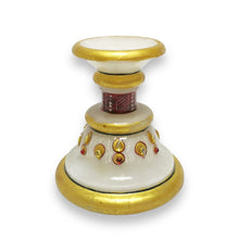 Marble 24K Gold Handcrafted Clock Stand 2 pc set