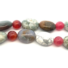 Natural Jasper Nugget & Carnelian Jade Gemstone Necklace