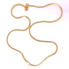 Yellow Gold Plated Fashionable 28” Snake Chain Necklace Jewelry