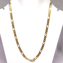 Chic Gold Electroplated Cuban and Chain Link Figaro Necklace Jewelry